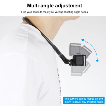 PULUZ Lazy Adjustable Neck Bracket for GoPro Action Cameras (Black) - Holder by PULUZ | Online Shopping South Africa | PMC Jewellery