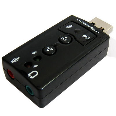 2.1 Channel USB Sound Adapter(Black) - USB Sound by PMC Jewellery | Online Shopping South Africa | PMC Jewellery