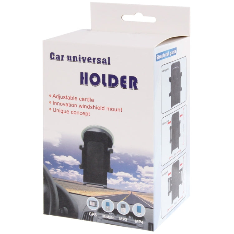 Universal 360 Degree Rotation Suction Cup Car Holder / Desktop Stand for iPhone, Galaxy, Sony, Lenovo, HTC, Huawei, and other Smartphones of Width: 4.5cm - 7.4cm(Black) - Car Holders by PMC Jewellery | Online Shopping South Africa | PMC Jewellery