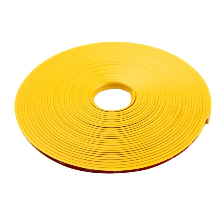 Universal Decorative Scratchproof Stickup 8M Flexible Car Wheel Hub TRIM Mouldings Decoration Strip(Yellow) - Decorative Strip by PMC Jewellery | Online Shopping South Africa | PMC Jewellery