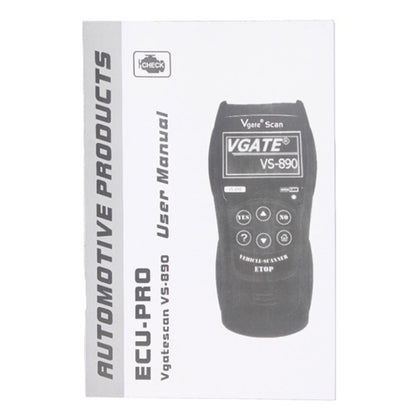 Vgate VS890 Professional Diagnostic Code Scanner Tool, Supported Multi Languages - Code Readers & Scan Tools by Vgate | Online Shopping South Africa | PMC Jewellery