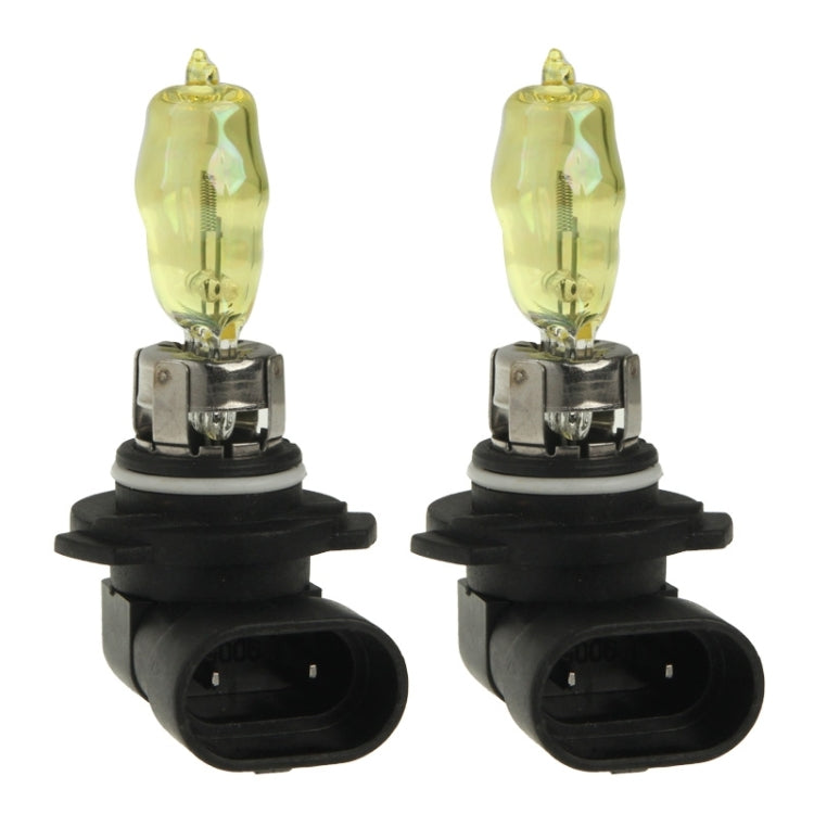 2 X 9005 HOD Halogen Bulbs 12V 100W 2400 LM 3500K Yellow Light Headlights - Halogen Lights by PMC Jewellery | Online Shopping South Africa | PMC Jewellery