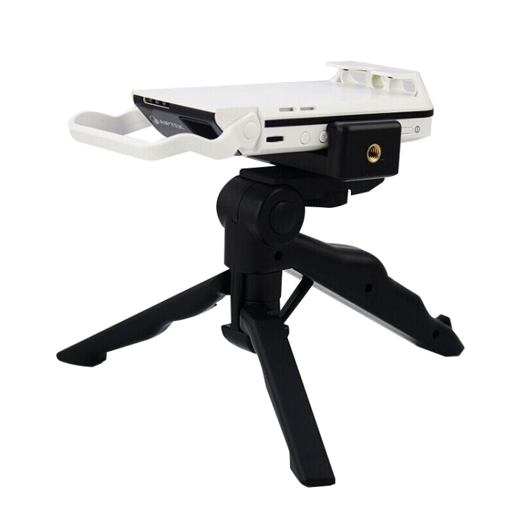 Portable Hand Grip / Mini Tripod Stand Steadicam Curve with Straight Clip for GoPro HERO 4 / 3 / 3+ / SJ4000 / SJ5000 / SJ6000 Sports DV / Digital Camera /  iPhone , Galaxy and other Mobile Phone(Black) - Desktop Holder by PMC Jewellery | Online Shopping South Africa | PMC Jewellery