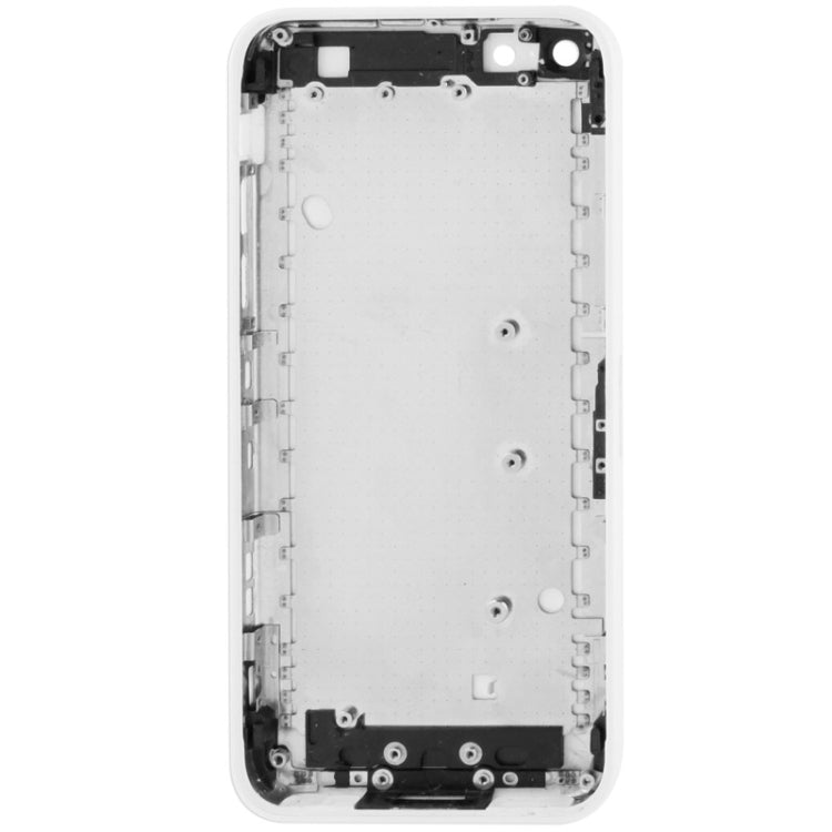 Full Housing  Chassis / Back Cover with Mounting Plate & Mute Button + Power Button + Volume Button + Nano SIM Card Tray for iPhone 5C(White) - iPhone 5 Parts by PMC Jewellery | Online Shopping South Africa | PMC Jewellery