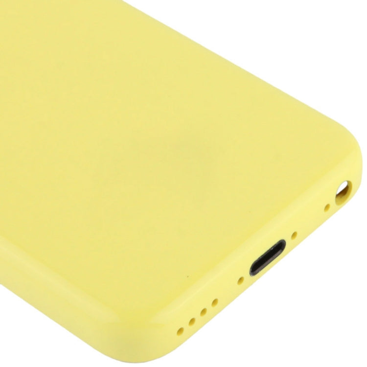 Full Housing  Chassis / Back Cover with Mounting Plate & Mute Button + Power Button + Volume Button + Nano SIM Card Tray for iPhone 5C(Yellow) - iPhone 5 Parts by PMC Jewellery | Online Shopping South Africa | PMC Jewellery