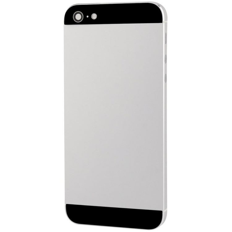 Full Housing Alloy Back Cover for iPhone 5(Silver) - iPhone 5 Parts by PMC Jewellery | Online Shopping South Africa | PMC Jewellery