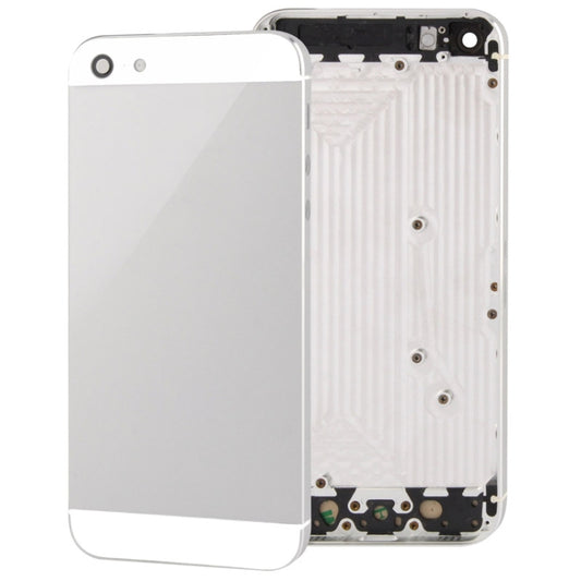 Full Housing Alloy Back Cover for iPhone 5(White) - iPhone 5 Parts by PMC Jewellery | Online Shopping South Africa | PMC Jewellery