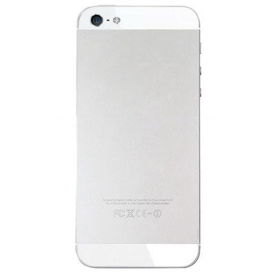 Original Back Cover Top & Bottom Glass Lens for iPhone 5(White) - iPhone 5 Parts by PMC Jewellery | Online Shopping South Africa | PMC Jewellery