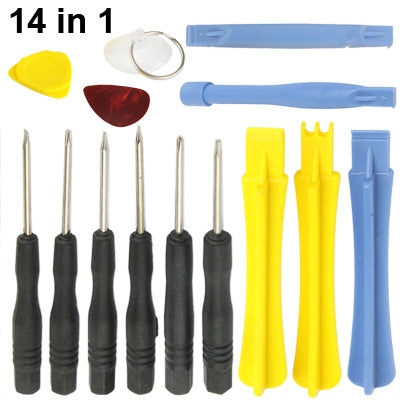 14 in 1 (Screwdrivers + Plastic Opening Tools) Professional Premium Precision Phone Disassembly Tool - Tool Kits by PMC Jewellery | Online Shopping South Africa | PMC Jewellery