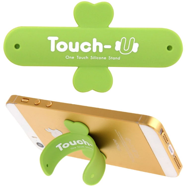 100 PCS Touch-u One Touch Universal Silicone Stand Holder(Green) - Desktop Holder by PMC Jewellery | Online Shopping South Africa | PMC Jewellery