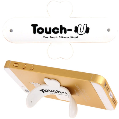 100 PCS Touch-u One Touch Universal Silicone Stand Holder(White) - Desktop Holder by PMC Jewellery | Online Shopping South Africa | PMC Jewellery