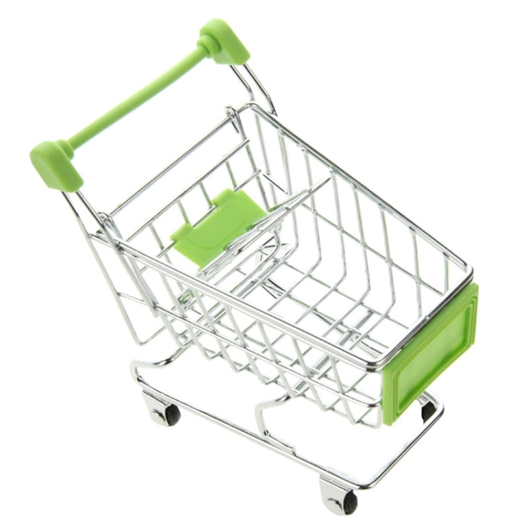 Universal Mini Grocery Shopping Cart Style Desktop Storage Box / Holder(Green) - Desktop Holder by PMC Jewellery | Online Shopping South Africa | PMC Jewellery