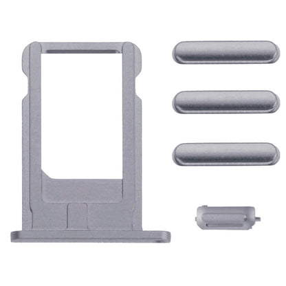 5 in 1 for iPhone 6 (Back Cover + Card Tray + Volume Control Key + Power Button + Mute Switch Vibrator Key) Full Assembly Housing Cover(Grey) - iPhone 6/6 Plus Parts by PMC Jewellery | Online Shopping South Africa | PMC Jewellery