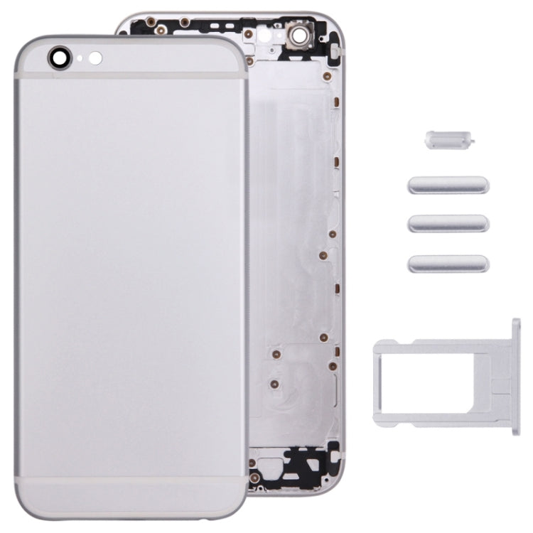 Full Assembly Housing Cover for iPhone 6, Including Back Cover & Card Tray & Volume Control Key & Power Button & Mute Switch Vibrator Key(Silver) - iPhone 6/6 Plus Parts by PMC Jewellery | Online Shopping South Africa | PMC Jewellery