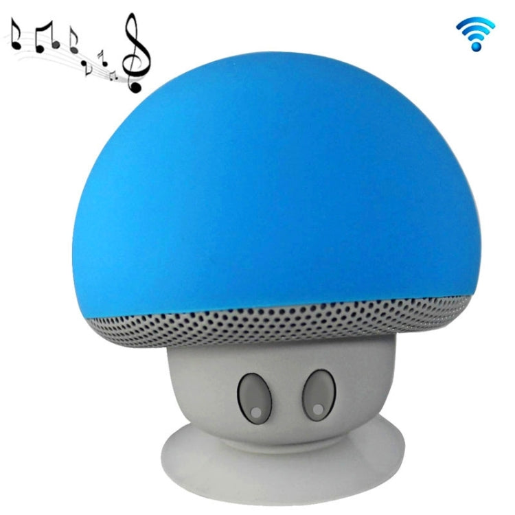 Mushroom Shape Bluetooth Speaker with Suction Holder(Blue) - Desktop Speaker by PMC Jewellery | Online Shopping South Africa | PMC Jewellery