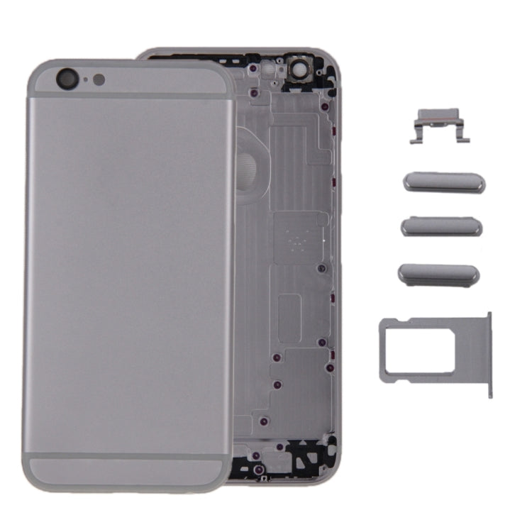 6 in 1 for iPhone 6 (Back Cover + Card Tray + Volume Control Key + Power Button + Mute Switch Vibrator Key + Sign) Full Assembly Housing Cover(Grey) - iPhone 6/6 Plus Parts by PMC Jewellery | Online Shopping South Africa | PMC Jewellery