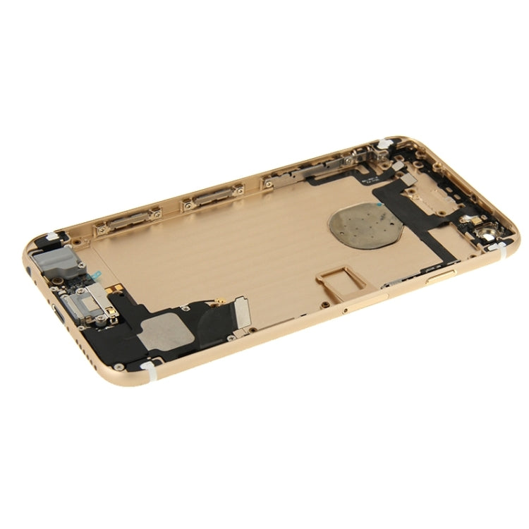 Full Housing Back Cover with Power Button & Volume Button Flex Cable & Charging Port Flex Cable & Speaker Ringer Buzzer for iPhone 6(Gold) - iPhone 6/6 Plus Parts by PMC Jewellery | Online Shopping South Africa | PMC Jewellery