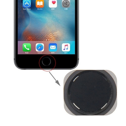 Home Button for iPhone 6s(Black) - iPhone 6S/6S Plus Parts by PMC Jewellery | Online Shopping South Africa | PMC Jewellery