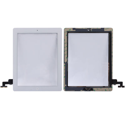 Touch Panel (Controller Button + Home Key Button PCB Membrane Flex Cable + Touch Panel Installation Adhesive) for iPad 2 / A1395 / A1396 / A1397 (White) - iPad 2 Parts by PMC Jewellery | Online Shopping South Africa | PMC Jewellery