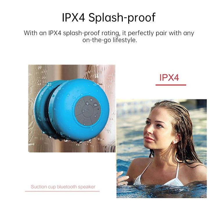 BTS-06 Mini Waterproof IPX4 Bluetooth V2.1 Speaker, Support Handfree Function(Magenta) - Waterproof Speaker by PMC Jewellery | Online Shopping South Africa | PMC Jewellery