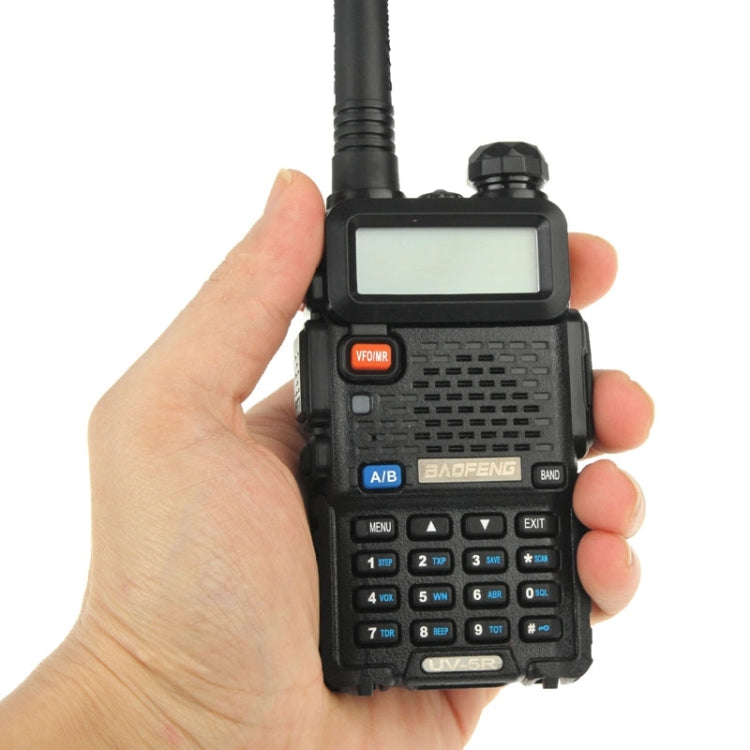 BAOFENG UV-5R Professional Dual Band Transceiver FM Two Way Radio Walkie Talkie Transmitter(Black) - Handheld Walkie Talkie by BAOFENG | Online Shopping South Africa | PMC Jewellery