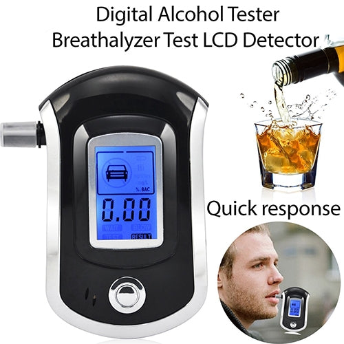 3 digitals LCD Display Breath Alcohol Tester Analyzer(Black) - Breath Alcohol Tester by PMC Jewellery | Online Shopping South Africa | PMC Jewellery