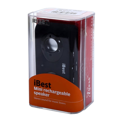 iBest Portable Stereo Rechargeable Speaker(Black) - Desktop Speaker by PMC Jewellery | Online Shopping South Africa | PMC Jewellery