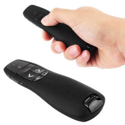 Multimedia Presenter with Laser Pointer & USB Receiver for Projector / PC / Laptop, Control Distance: 15m (R400)(Black) -  by PMC Jewellery | Online Shopping South Africa | PMC Jewellery