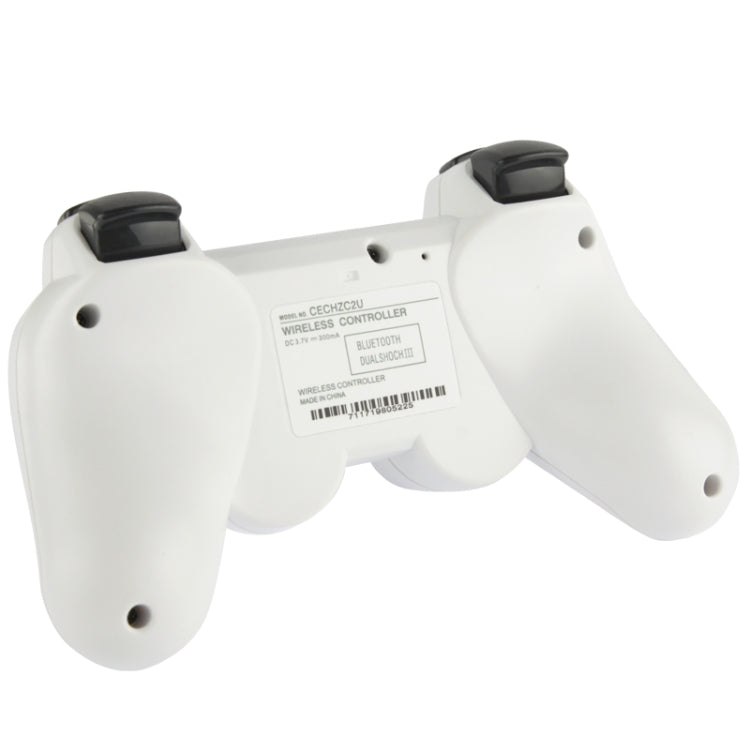 Double Shock III Wireless Controller, Manette Sans Fil Double Shock III for Sony PS3, Has Vibration Action(with logo)(White) - Gamepads by PMC Jewellery | Online Shopping South Africa | PMC Jewellery