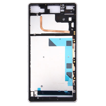 Front Housing LCD Frame Bezel Plate  for Sony Xperia Z3 / L55w / D6603(White) - Frame Bezel Plate by PMC Jewellery | Online Shopping South Africa | PMC Jewellery