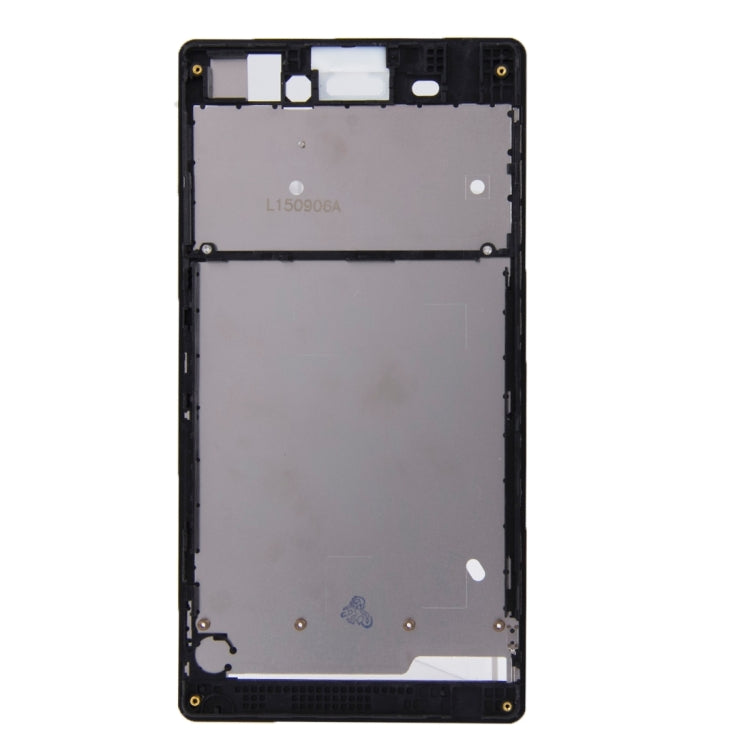 Front Housing  with Adhesive Sticker for Sony Xperia T3(Black) - Frame Bezel Plate by PMC Jewellery | Online Shopping South Africa | PMC Jewellery