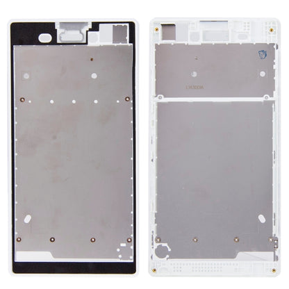 Front Housing  with Adhesive Sticker for Sony Xperia T3(White) - Frame Bezel Plate by PMC Jewellery | Online Shopping South Africa | PMC Jewellery