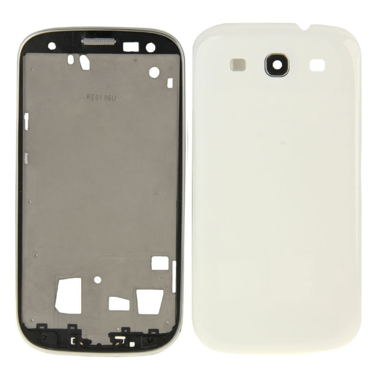 For Galaxy SIII LTE / i9305 Full Housing Faceplate Cover  (White) - Back Cover by PMC Jewellery | Online Shopping South Africa | PMC Jewellery