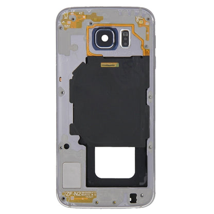 For Galaxy S6 / G920F Full Housing Cover (Front Housing LCD Frame Bezel Plate + Back Plate Housing Camera Lens Panel ) (Grey) - Frame Bezel Plate by PMC Jewellery | Online Shopping South Africa | PMC Jewellery