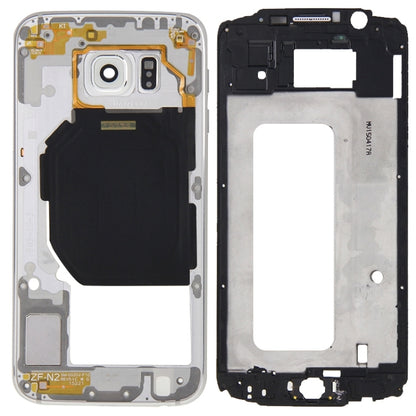 For Galaxy S6 / G920F Full Housing Cover (Front Housing LCD Frame Bezel Plate + Back Plate Housing Camera Lens Panel ) (White) - Frame Bezel Plate by PMC Jewellery | Online Shopping South Africa | PMC Jewellery