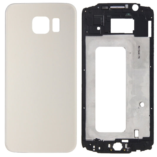 For Galaxy S6 / G920F Full Housing Cover (Front Housing LCD Frame Bezel Plate + Battery Back Cover ) (Gold) - Back Cover by PMC Jewellery | Online Shopping South Africa | PMC Jewellery