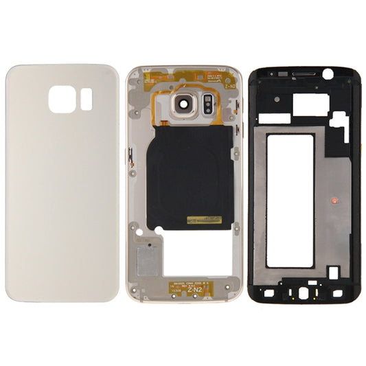 For Galaxy S6 Edge / G925 Full Housing Cover (Front Housing LCD Frame Bezel Plate + Back Plate Housing Camera Lens Panel + Battery Back Cover ) (Gold) - Back Cover by PMC Jewellery | Online Shopping South Africa | PMC Jewellery