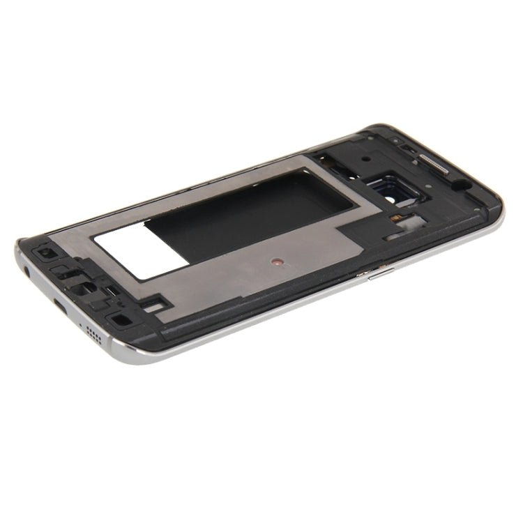 For Galaxy S6 Edge / G925 Full Housing Cover (Front Housing LCD Frame Bezel Plate + Back Plate Housing Camera Lens Panel ) (Grey) - Frame Bezel Plate by PMC Jewellery | Online Shopping South Africa | PMC Jewellery