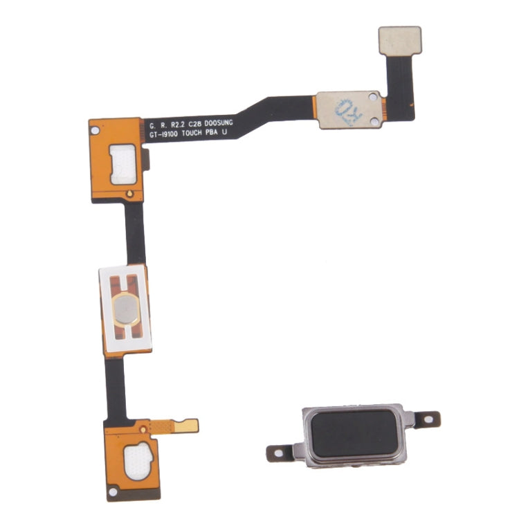 For Galaxy S II / i9100 LCD Middle Board with Button Cable,  (Black) - Frame Bezel Plate by PMC Jewellery | Online Shopping South Africa | PMC Jewellery