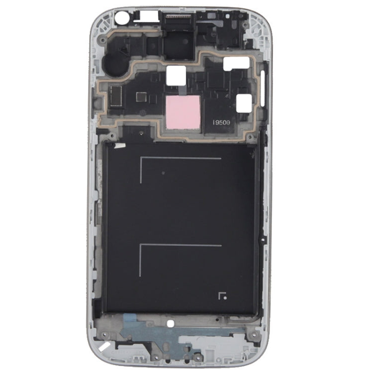 For Galaxy S IV / i9500 LCD Middle Board with Button Cable (White) - Frame Bezel Plate by PMC Jewellery | Online Shopping South Africa | PMC Jewellery