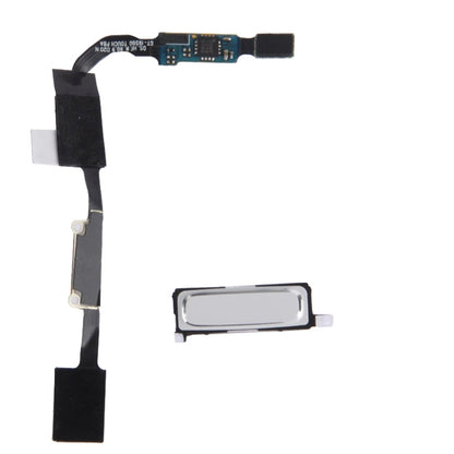 For Galaxy S IV / i9500 LCD Middle Board with Button Cable (White) - Frame Bezel Plate by PMC Jewellery | Online Shopping South Africa | PMC Jewellery