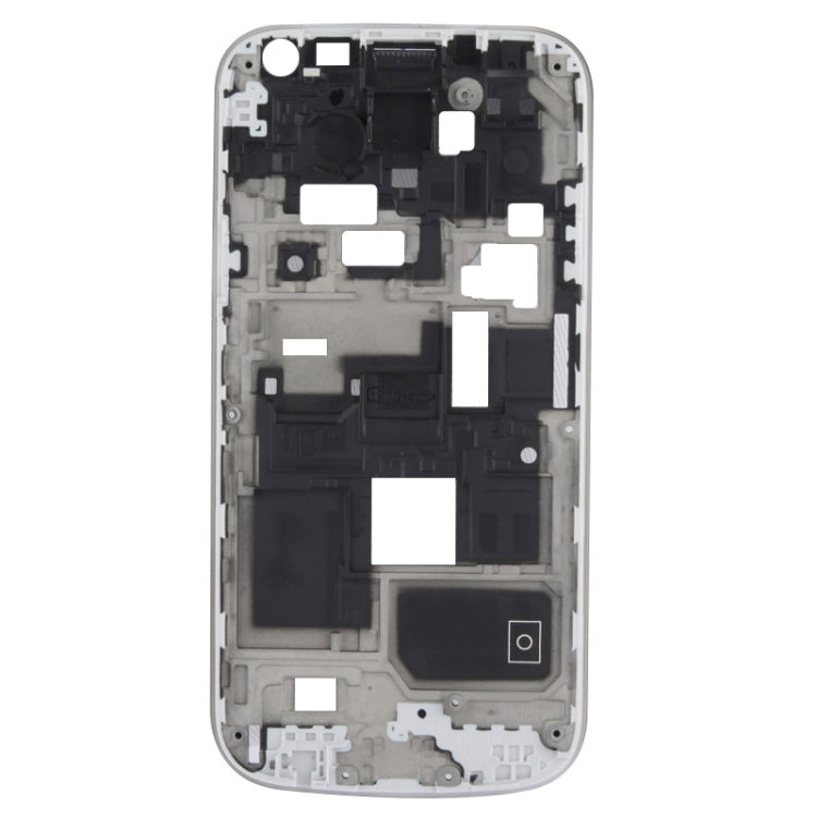 For Galaxy S4 Mini / i9195 LCD Middle Board with Button Cable (White) - Frame Bezel Plate by PMC Jewellery | Online Shopping South Africa | PMC Jewellery