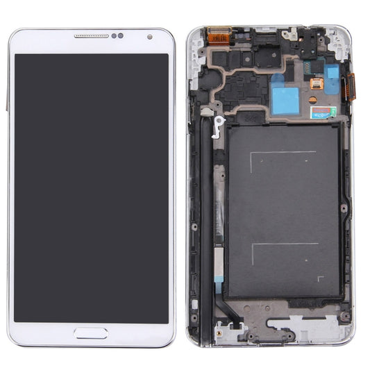 Original LCD Display + Touch Panel with Frame for Galaxy Note III / N900A / N900T(White) - LCD Screen by PMC Jewellery | Online Shopping South Africa | PMC Jewellery