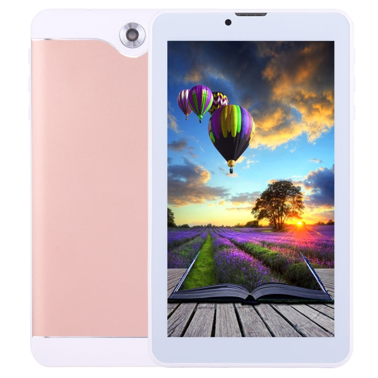 7.0 inch Tablet PC, 1GB+16GB, 3G Phone Call, Android 6.0, SC7731 Quad Core, OTG, Dual SIM, GPS, WIFI, Bluetooth(Rose Gold) - 7.0-8.0 inch by PMC Jewellery | Online Shopping South Africa | PMC Jewellery
