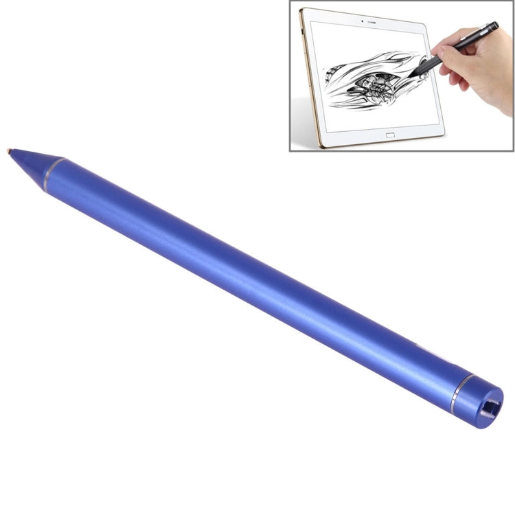 Universal Rechargeable Capacitive Touch Screen Stylus Pen with 2.3mm Superfine Metal Nib, For iPhone, iPad, Samsung, and Other Capacitive Touch Screen Smartphones or Tablet PC(Blue) - Stylus Pen by PMC Jewellery | Online Shopping South Africa | PMC Jewellery