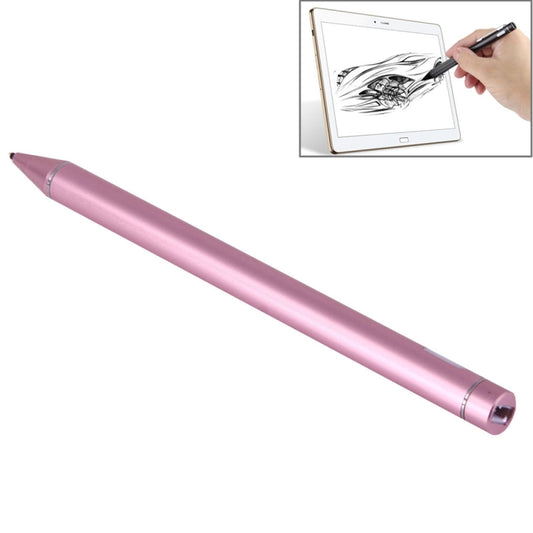 Universal Rechargeable Capacitive Touch Screen Stylus Pen with 2.3mm Superfine Metal Nib, For iPhone, iPad, Samsung, and Other Capacitive Touch Screen Smartphones or Tablet PC(Rose Gold) - Stylus Pen by PMC Jewellery | Online Shopping South Africa | PMC Jewellery