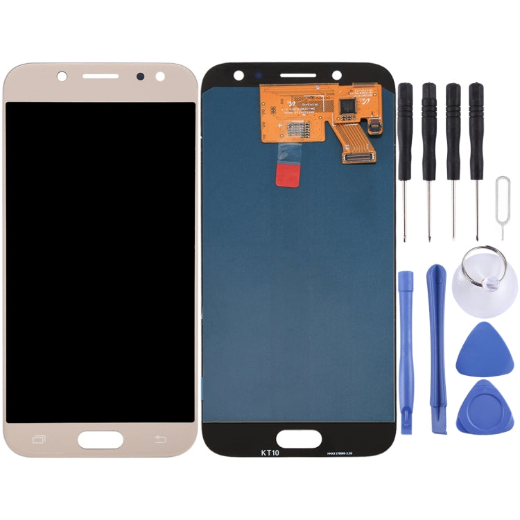 Original Super AMOLED LCD Screen for Galaxy J5 (2017)/J5 Pro 2017, J530F/DS, J530Y/DS with Digitizer Full Assembly (Gold) - LCD Screen by PMC Jewellery | Online Shopping South Africa | PMC Jewellery