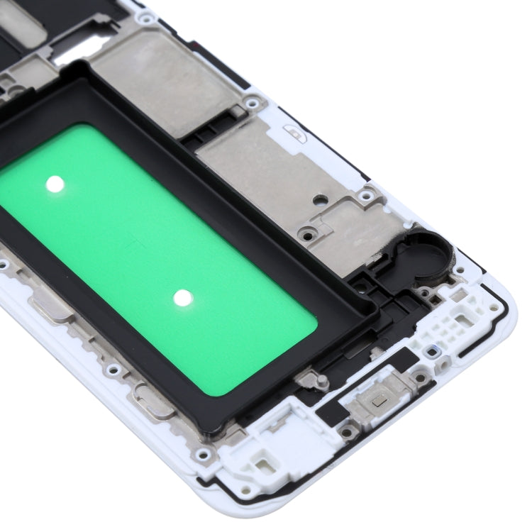 For Galaxy C8  Front Housing LCD Frame Bezel Plate(White) - Frame Bezel Plate by PMC Jewellery | Online Shopping South Africa | PMC Jewellery