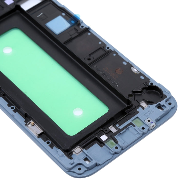 For Galaxy J730  Front Housing LCD Frame Bezel Plate(Blue) - Frame Bezel Plate by PMC Jewellery | Online Shopping South Africa | PMC Jewellery