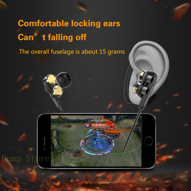 Langsdom Double Moving Coil with Wheat Headset(Black) - Bluetooth Earphone by Langsdom | Online Shopping South Africa | PMC Jewellery